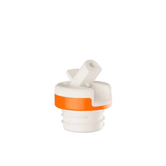 24Bottles  Bottle Sport Lid White & Orange